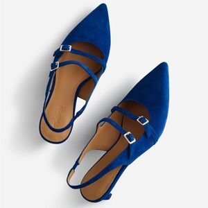 Madewell Suede Davina Slingback Pump